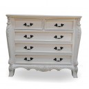 FRENCH FURNITURE PAINTED BEDROOM OF CHEST JEPARA.