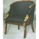 Classic Furniture Swan Chair of Mahogany livingroom collection.