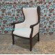 Classic furniture wing chair of Mahogany livingroom classic collection.