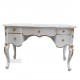 Painted furniture of writing desk french color style.