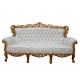 French Furniture Painted of Baroque Sofa 3 Seaters