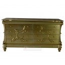 french furniture of carved chest 8 of drawers campagne leaf.