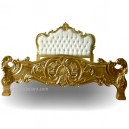 French Furniture Bedroom of gold leaf Bed french style