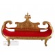 Carved Sofa Boat of French Furniture Living room.