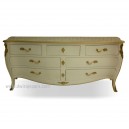 French furniture of bedroom commode Painted 7 drawers