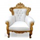 Indonesia Furniture of Palace Gold Arm Chair 