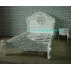 PAINTED FURNITURE FRENCH JEPARA  BED OF BEDROOM