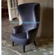 Curve chair of painted furniture livingroom collections.