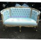 French Furniture of Indonesia sofa gold leaf painted.