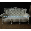 French Furniture Painted of Baroque Sofa 3 Seaters