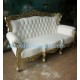 French Furniture Painted of Baroque Sofa 3 Seaters