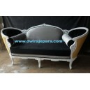 Indonesia furniture of french painted sofa carved.