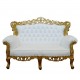 French Furniture sofa of Baroque Sofa Painted 2 Seaters