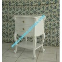 French furniture of white Painted bedroom bedside table 