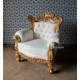 French furniture of Racoco Chair Painted livingroom.