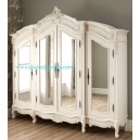 French Furniture Armoire 4 doors with Glass