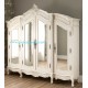 French Furniture Armoire 4 doors with Glass